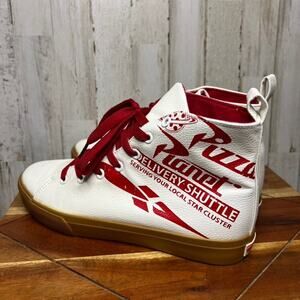 Disney‎ Pixar Toy Story Pizza Planet Hi-Top Sneakers Men's 8/ Women's 9.5